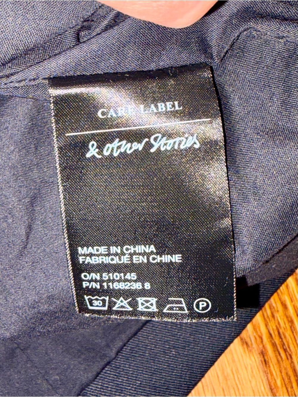 & Other Stories Navy Double-Breasted Blazer - Picture 3 of 10